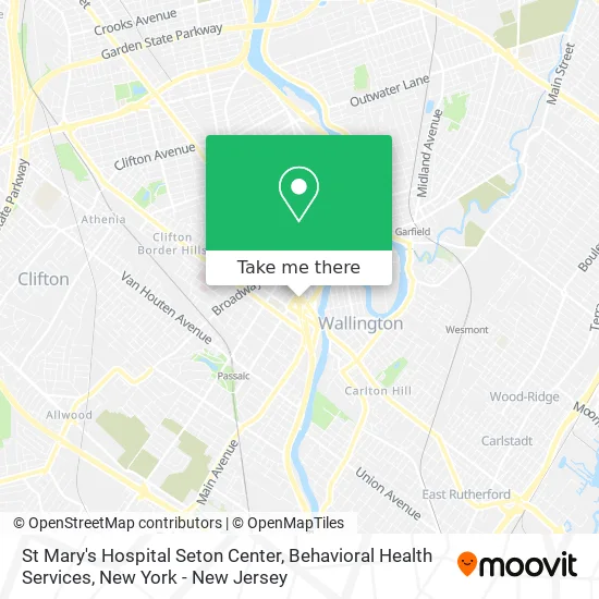 St Mary's Hospital Seton Center, Behavioral Health Services map