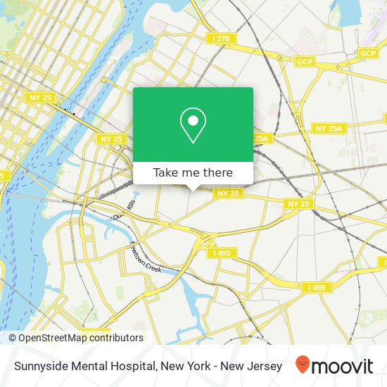 Sunnyside Mental Hospital map