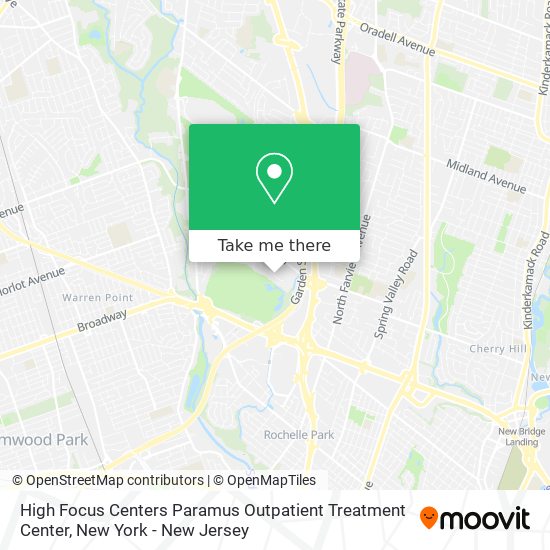 High Focus Centers Paramus Outpatient Treatment Center map