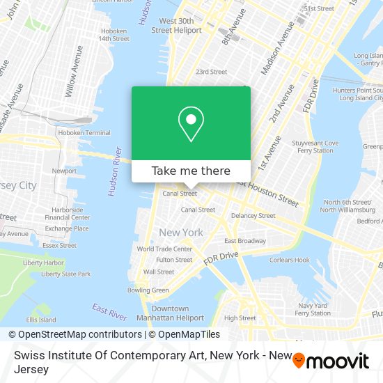 Swiss Institute Of Contemporary Art map