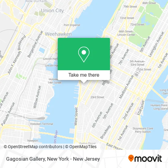 Gagosian Gallery map