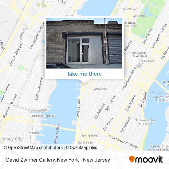 Mapa de David Zwirner Gallery