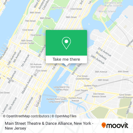 Mapa de Main Street Theatre &  Dance Alliance