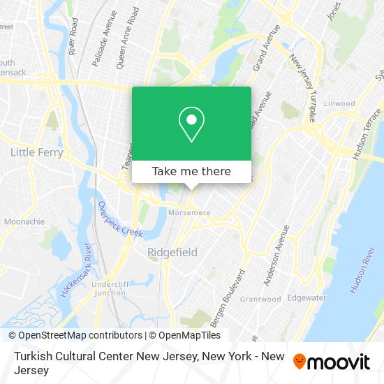 Turkish Cultural Center New Jersey map