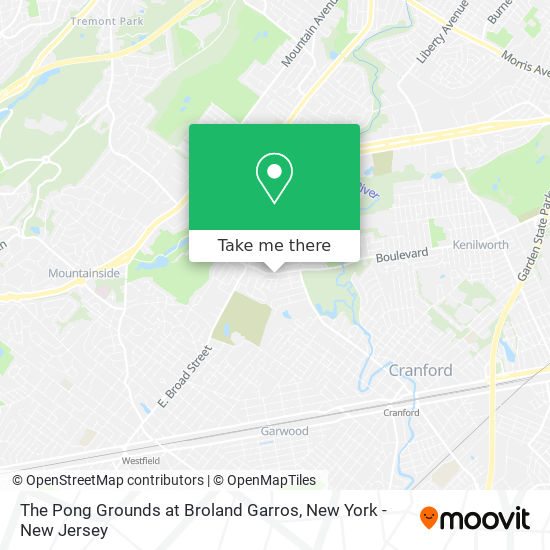 The Pong Grounds at Broland Garros map