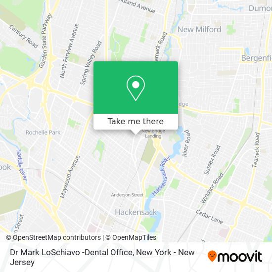 Dr Mark LoSchiavo -Dental Office map