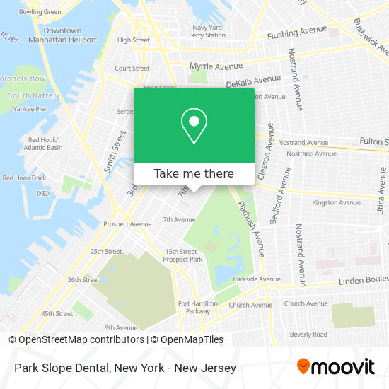 Park Slope Dental map