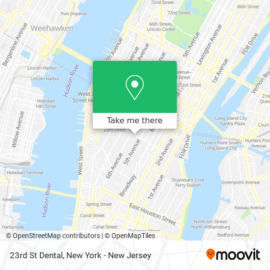 23rd St Dental map