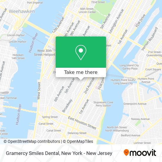 Gramercy Smiles Dental map