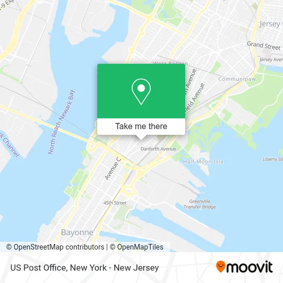 US Post Office map