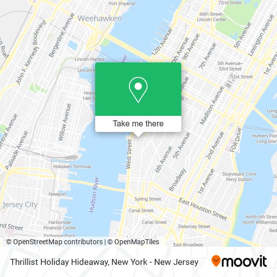 Thrillist Holiday Hideaway map