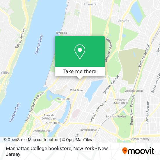 Manhattan College bookstore map