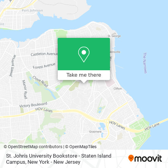 St. John's University Bookstore - Staten Island Campus map