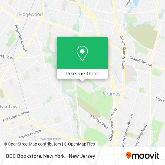 BCC Bookstore map