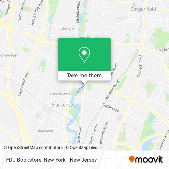 Mapa de FDU Bookstore