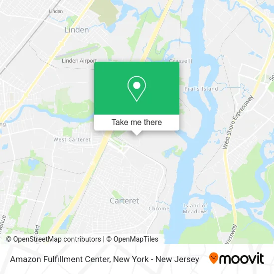 Amazon Fulfillment Center map