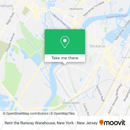 Rent the Runway Warehouse map