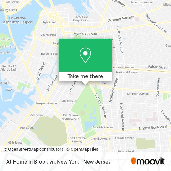 Mapa de At Home In Brooklyn