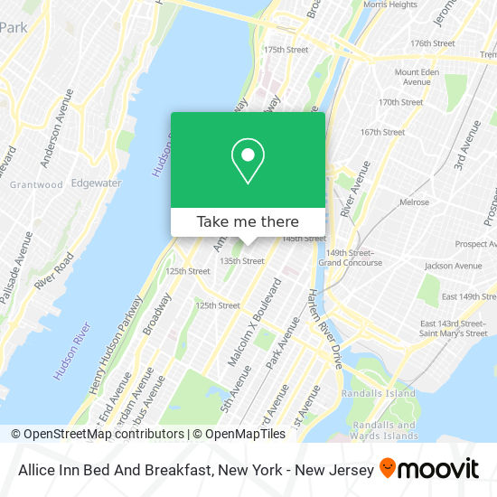 Mapa de Allice Inn Bed And Breakfast