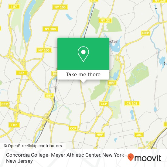 Mapa de Concordia College- Meyer Athletic Center
