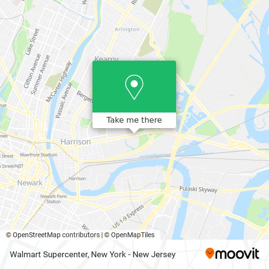 Mapa de Walmart Supercenter