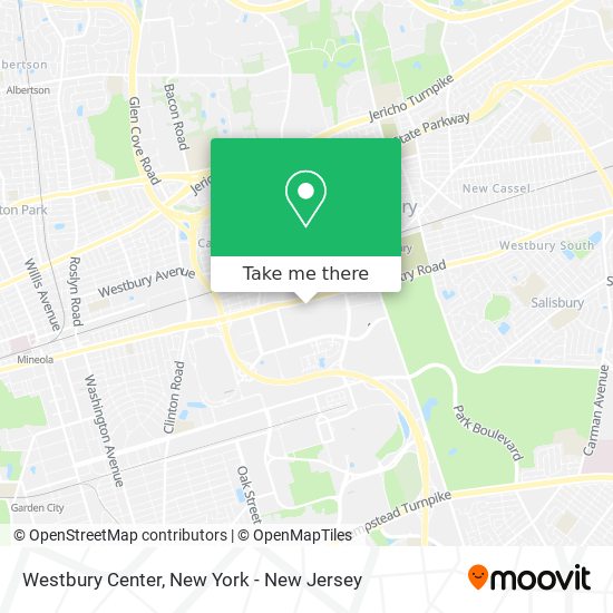 Mapa de Westbury Center