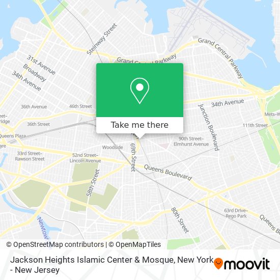 Mapa de Jackson Heights Islamic Center & Mosque