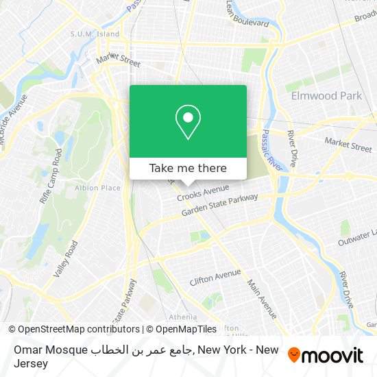 Mapa de Omar Mosque جامع عمر بن الخطاب