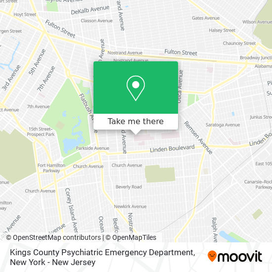 Mapa de Kings County Psychiatric Emergency Department