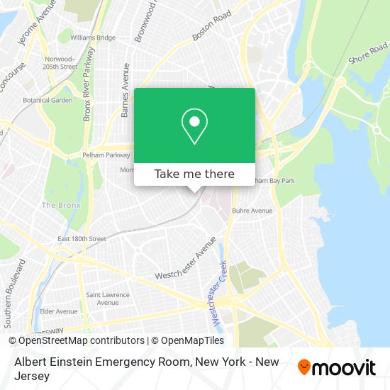 Mapa de Albert Einstein Emergency Room