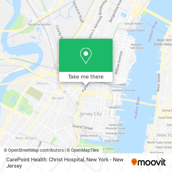 Mapa de CarePoint Health: Christ Hospital