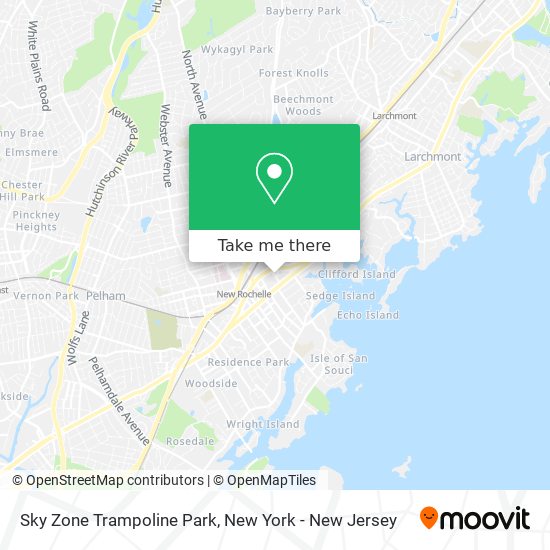 Mapa de Sky Zone Trampoline Park