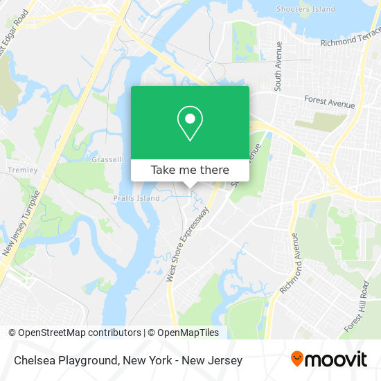 Mapa de Chelsea Playground