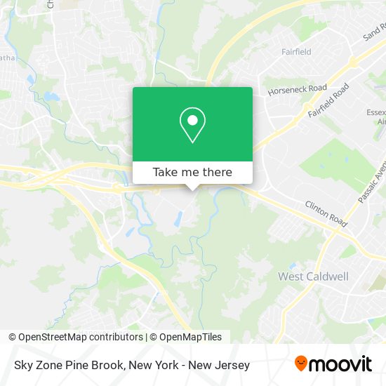 Mapa de Sky Zone Pine Brook