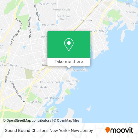 Sound Bound Charters map