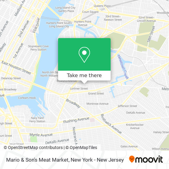 Mapa de Mario & Son's Meat Market