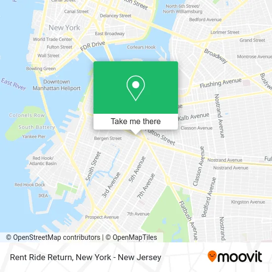 Rent Ride Return map