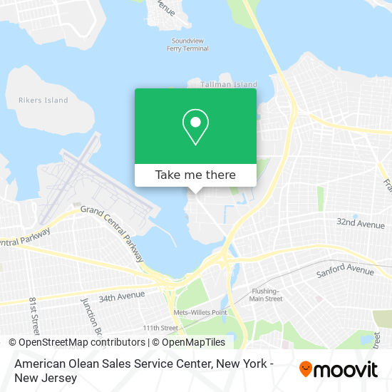 American Olean Sales Service Center map