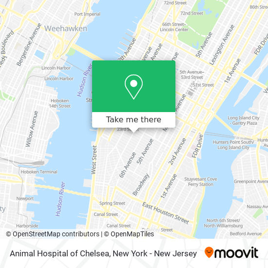 Animal Hospital of Chelsea map