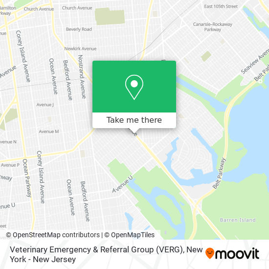 Veterinary Emergency & Referral Group (VERG) map