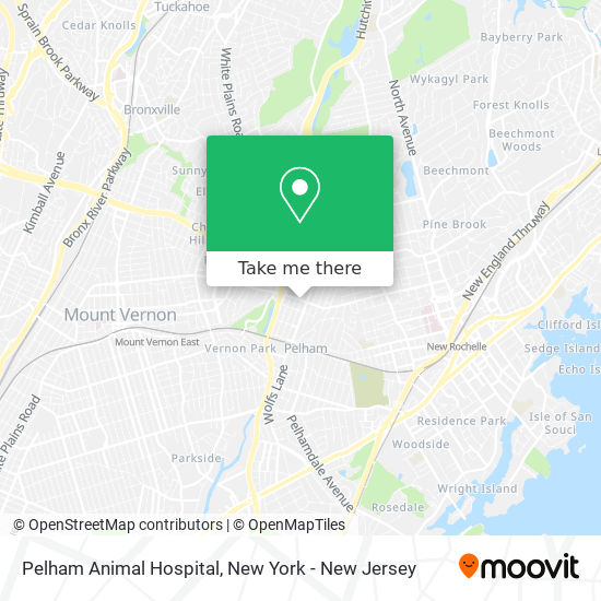 Pelham Animal Hospital map