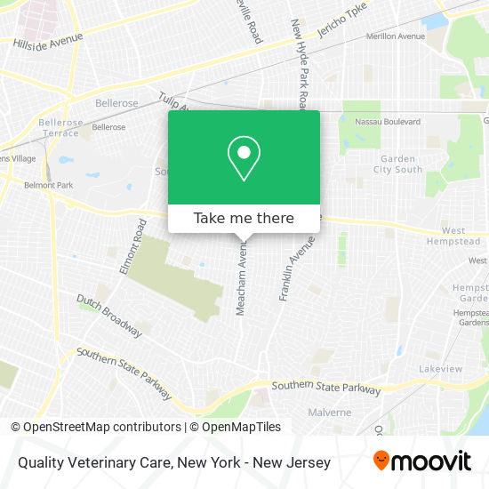 Quality Veterinary Care map