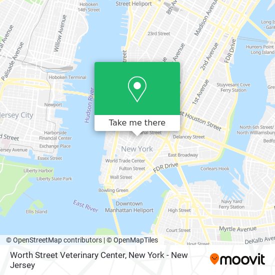 Worth Street Veterinary Center map