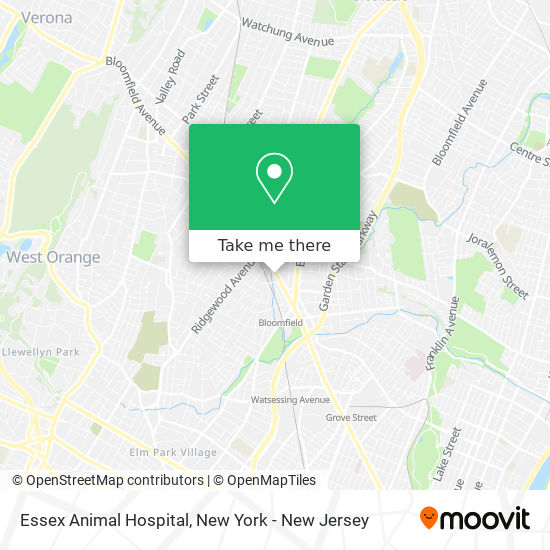 Mapa de Essex Animal Hospital