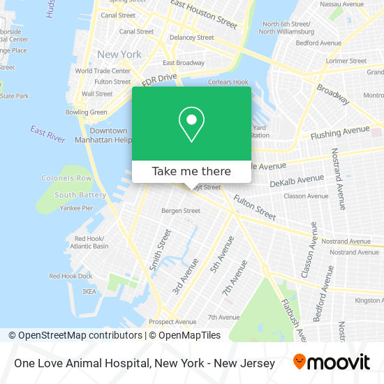 One Love Animal Hospital map
