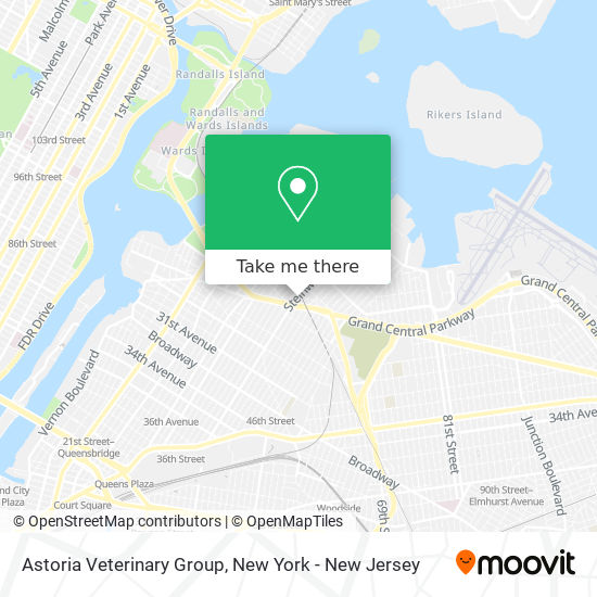 Astoria Veterinary Group map