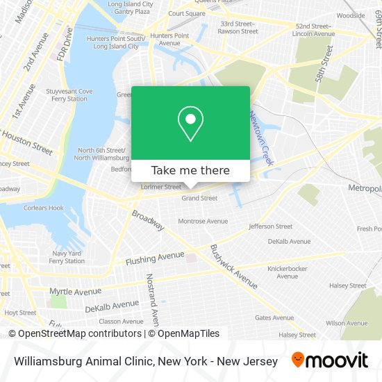 Mapa de Williamsburg Animal Clinic