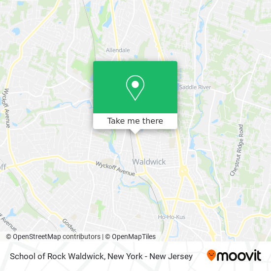 School of Rock Waldwick map