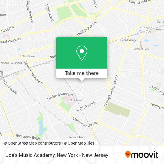 Joe's Music Academy map