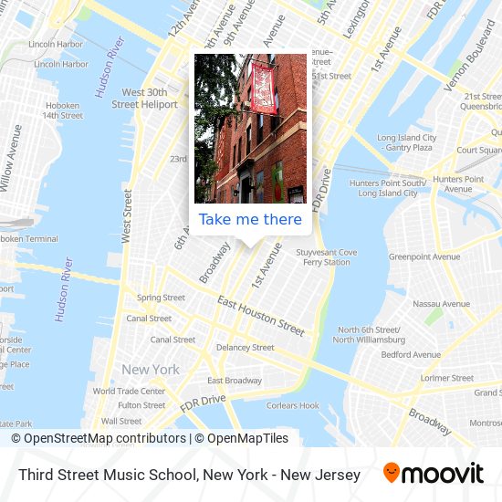 Third Street Music School map